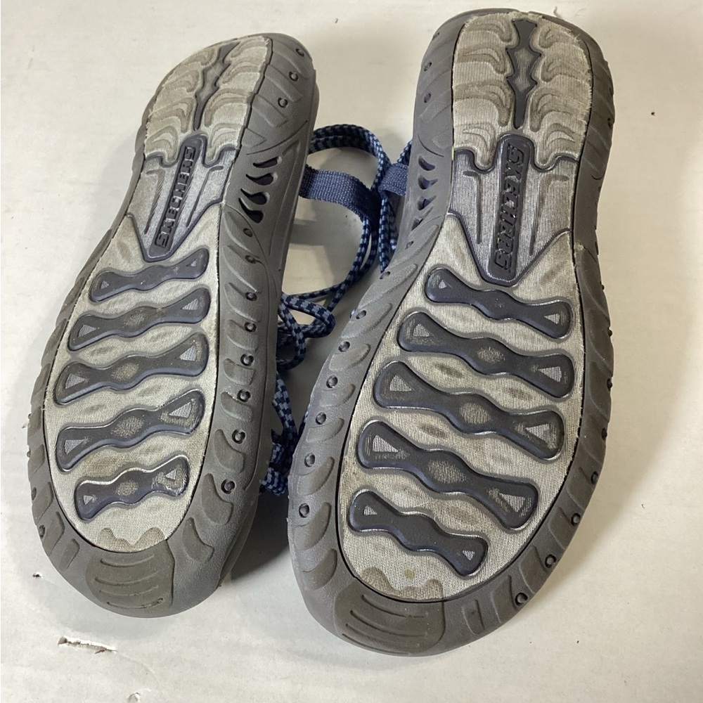 SKECHERS REGGAE PERFECT DUO WOMEN'S SHOES Outdoor Vacation Blue - Picture 4 of 4
